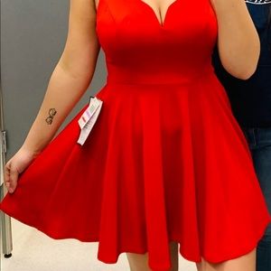 Red dress